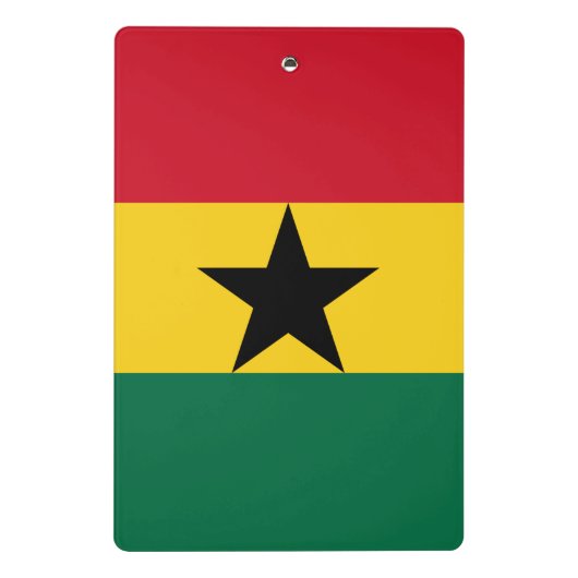 Mini klembord met vlag van Ghana (Achterkant)