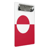 Mini klembord met vlag van Groenland (Schuin)