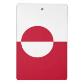 Mini klembord met vlag van Groenland (Achterkant)