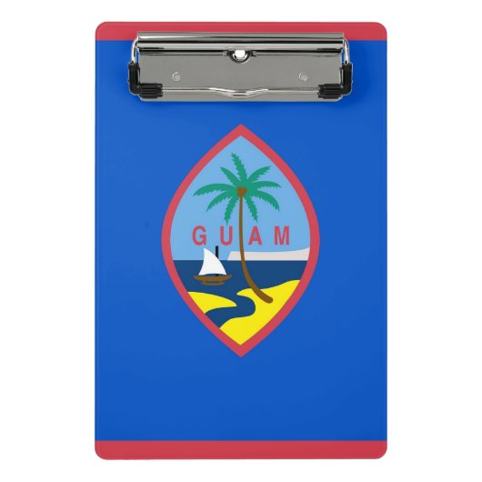 Mini klembord met vlag van Guam, Verenigde Staten (Voorkant)