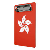 Mini-klembord met vlag van Hongkong Mini Klembord (Angled2)