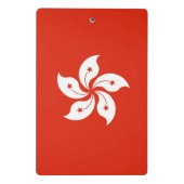 Mini-klembord met vlag van Hongkong Mini Klembord (Achterkant)