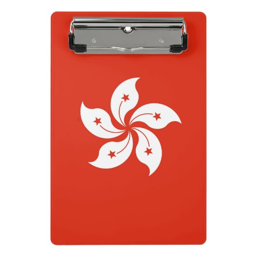 Mini-klembord met vlag van Hongkong Mini Klembord (Voorkant)