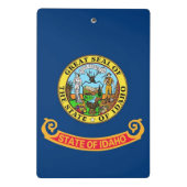 Mini klembord met vlag van Idaho State, Verenigde  (Achterkant)