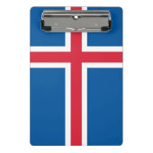 Mini klembord met vlag van IJsland (Voorkant)