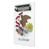 Mini klembord met vlag van Illinois State, Verenig (Angled2)