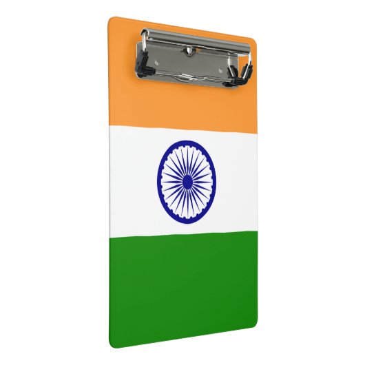 Mini klembord met vlag van India (Schuin)
