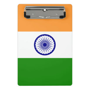 Mini klembord met vlag van India