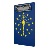 Mini klembord met vlag van Indiana State, Verenigd (Angled2)