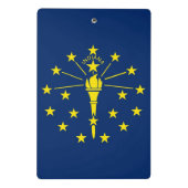 Mini klembord met vlag van Indiana State, Verenigd (Achterkant)