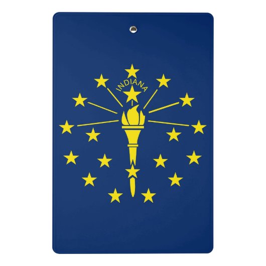 Mini klembord met vlag van Indiana State, Verenigd (Achterkant)