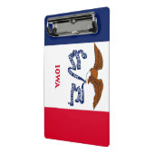 Mini klembord met vlag van Iowa State, Verenigde S (Angled2)