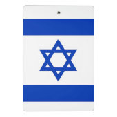 Mini klembord met vlag van Israël (Achterkant)