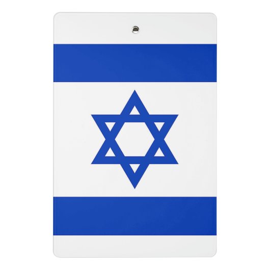 Mini klembord met vlag van Israël (Achterkant)