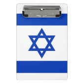 Mini klembord met vlag van Israël (Voorkant)