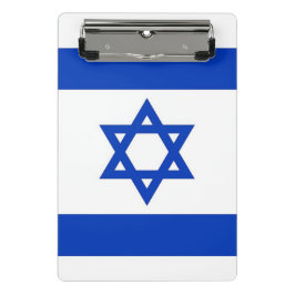 Mini klembord met vlag van Israël