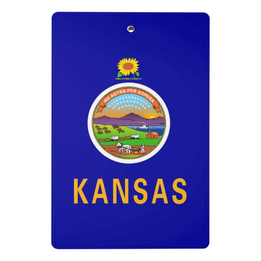 Mini klembord met vlag van Kansas State, Verenigde (Achterkant)