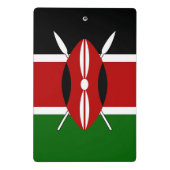 Mini klembord met vlag van Kenia (Achterkant)