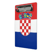 Mini klembord met vlag van Kroatië (Angled2)