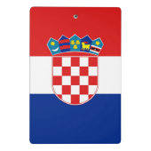 Mini klembord met vlag van Kroatië (Achterkant)