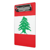 Mini klembord met vlag van Libanon (Angled2)