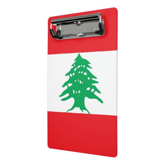 Mini klembord met vlag van Libanon (Angled2)