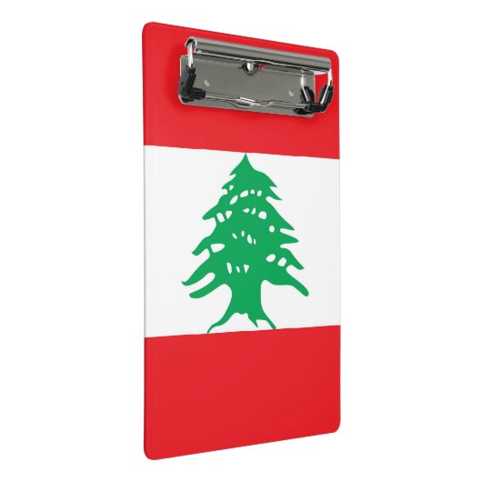 Mini klembord met vlag van Libanon (Schuin)