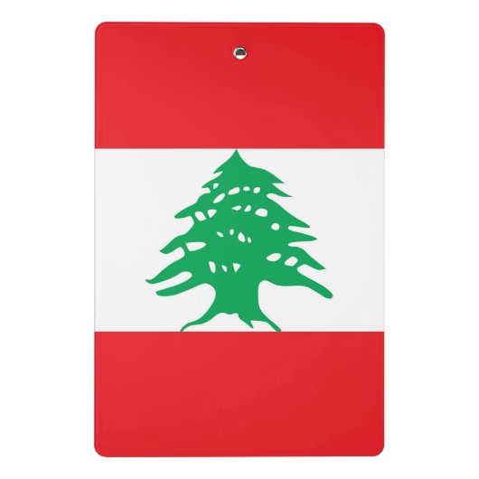 Mini klembord met vlag van Libanon (Achterkant)