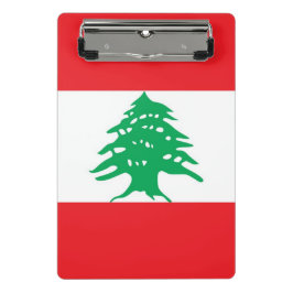 Mini klembord met vlag van Libanon