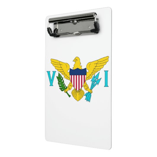 Mini klembord met vlag van Maagdeneilanden, Vereni (Angled2)