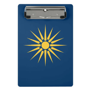 Mini klembord met vlag van Macedonië, Griekenland