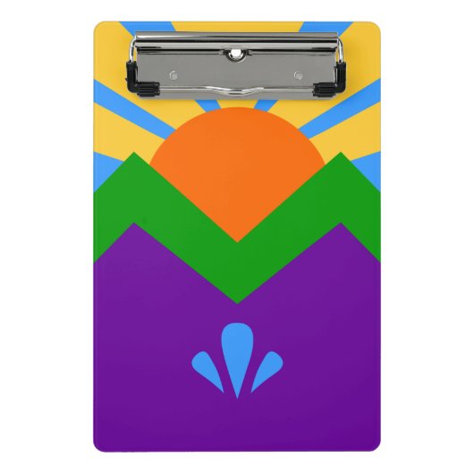 Mini klembord met vlag van Manitou Springs (Voorkant)