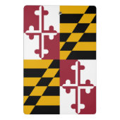 Mini klembord met vlag van Maryland State, Verenig (Achterkant)