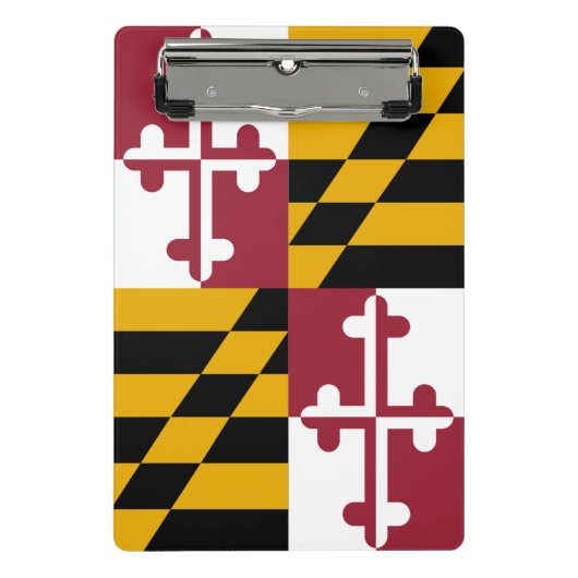 Mini klembord met vlag van Maryland State, Verenig (Voorkant)