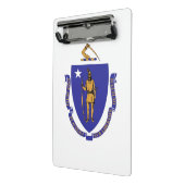 Mini klembord met vlag van Masachusetts, Verenigde (Angled2)