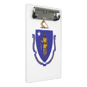 Mini klembord met vlag van Masachusetts, Verenigde (Schuin)