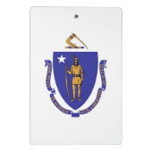 Mini klembord met vlag van Masachusetts, Verenigde (Achterkant)