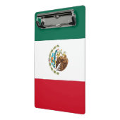 Mini klembord met vlag van Mexico (Angled2)