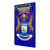 Mini klembord met vlag van Michigan, Verenigde Sta (Angled2)