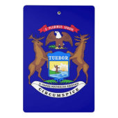 Mini klembord met vlag van Michigan, Verenigde Sta (Achterkant)