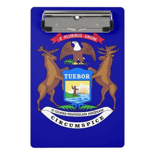 Mini klembord met vlag van Michigan, Verenigde Sta (Voorkant)
