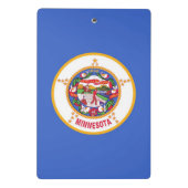 Mini klembord met vlag van Minnesota, Verenigde St (Achterkant)