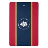 Mini klembord met vlag van Mississippi, VS (Achterkant)