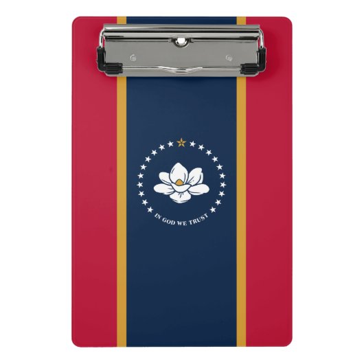 Mini klembord met vlag van Mississippi, VS (Voorkant)