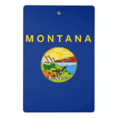 Mini klembord met vlag van Montana, Verenigde Stat (Achterkant)