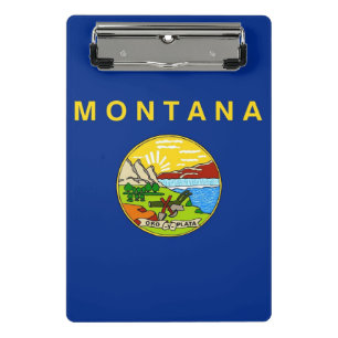 Mini klembord met vlag van Montana, Verenigde Stat