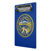 Mini klembord met vlag van Nebraska, Verenigde Sta (Angled2)