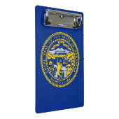 Mini klembord met vlag van Nebraska, Verenigde Sta (Schuin)