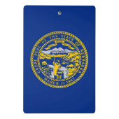 Mini klembord met vlag van Nebraska, Verenigde Sta (Achterkant)