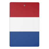 Mini-klembord met vlag van Nederland Mini Klembord (Achterkant)